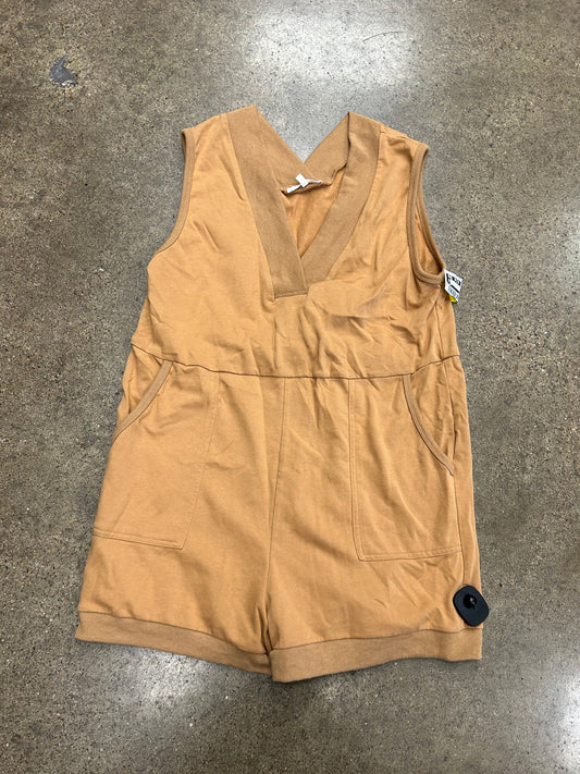 Romper By Ces Femme In Tan, Size:M