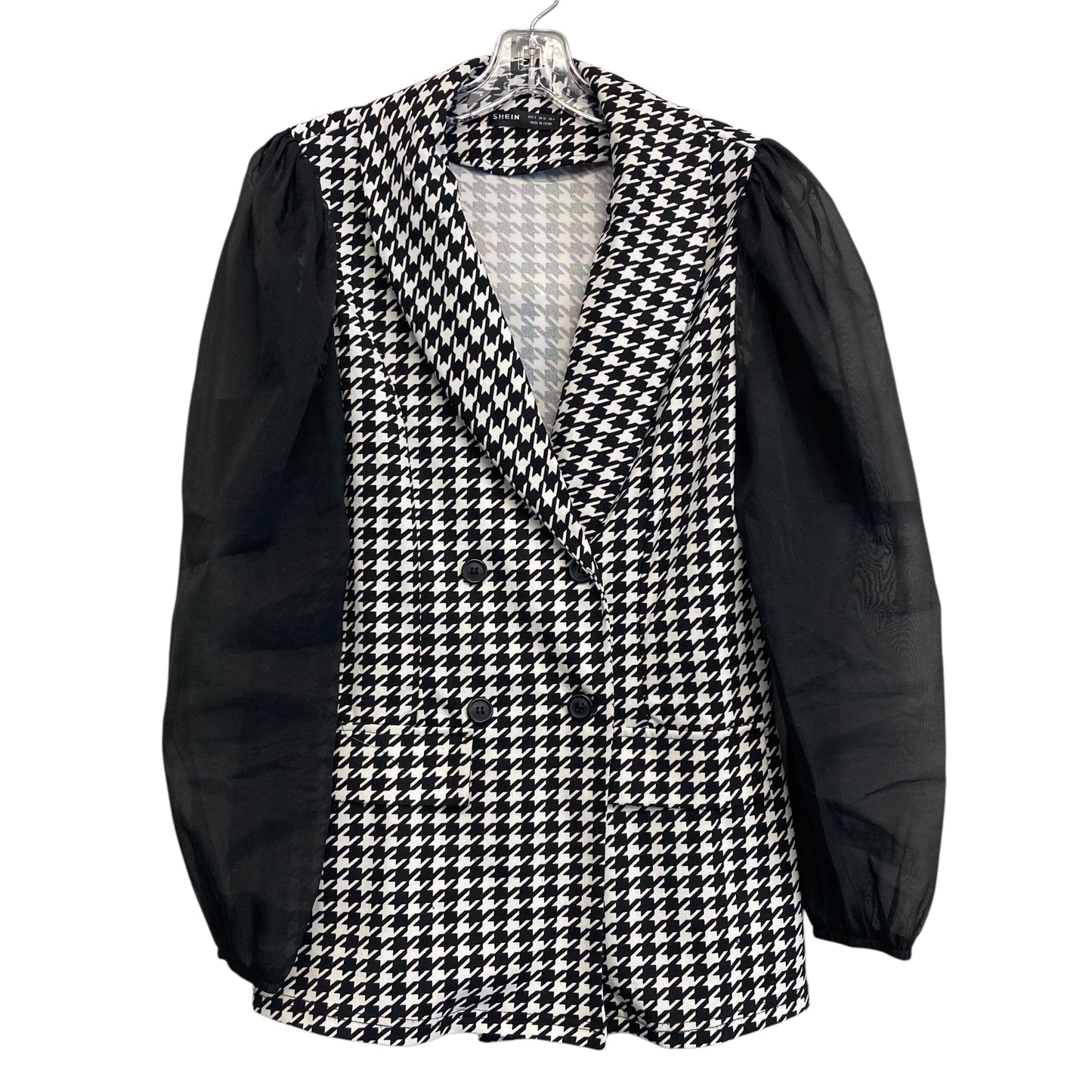 Blazer By Shein In Black & White, Size:S