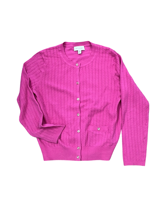 Sweater Cardigan By Free Assembly In Pink, Size:M