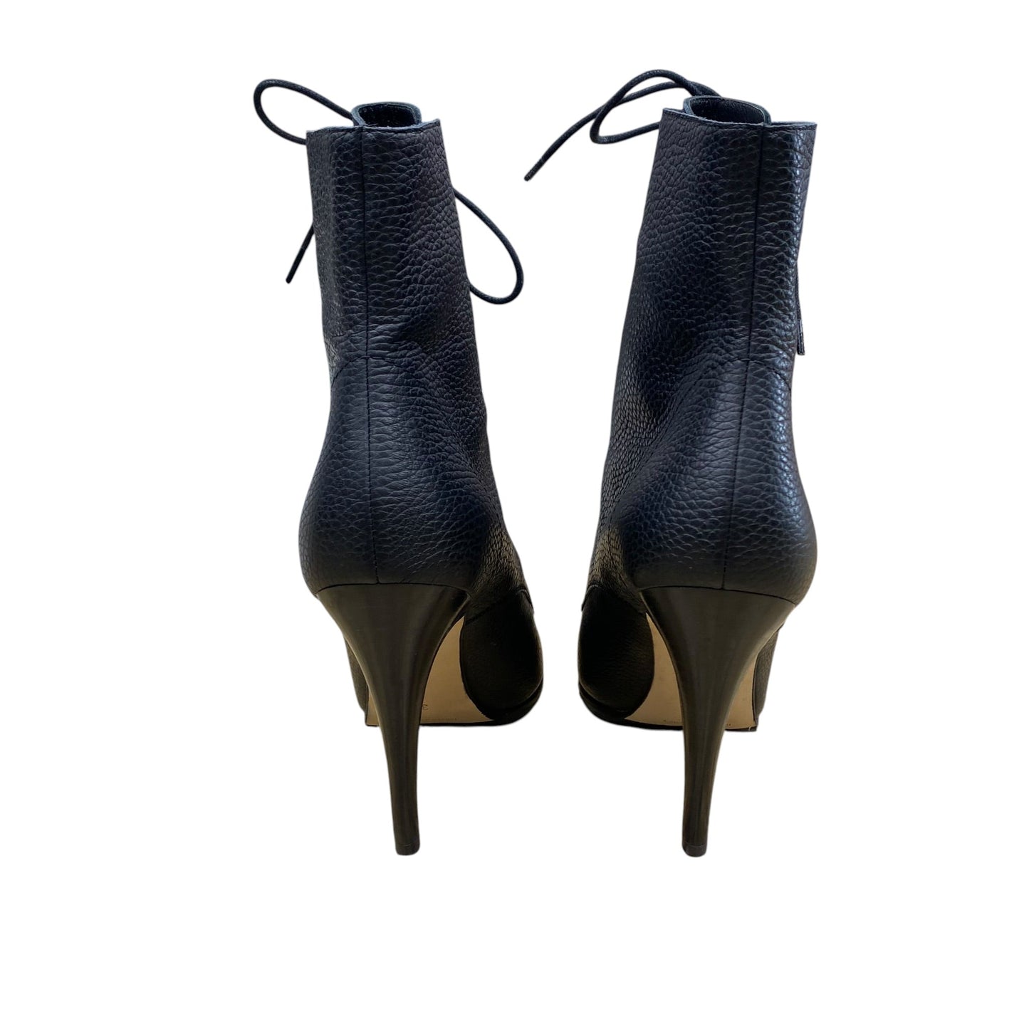 Boots Luxury Designer By Manolo Blahnik In Black, Size:8 (EU38)