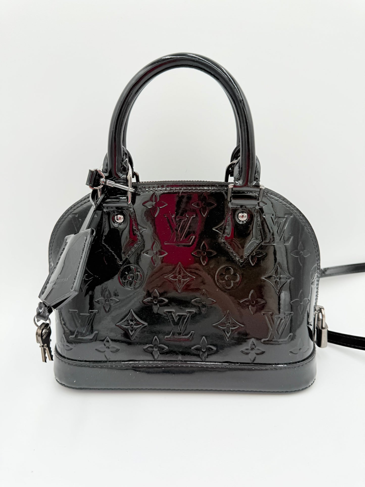 Handbag Luxury Designer By Louis Vuitton In Black, Size:Small