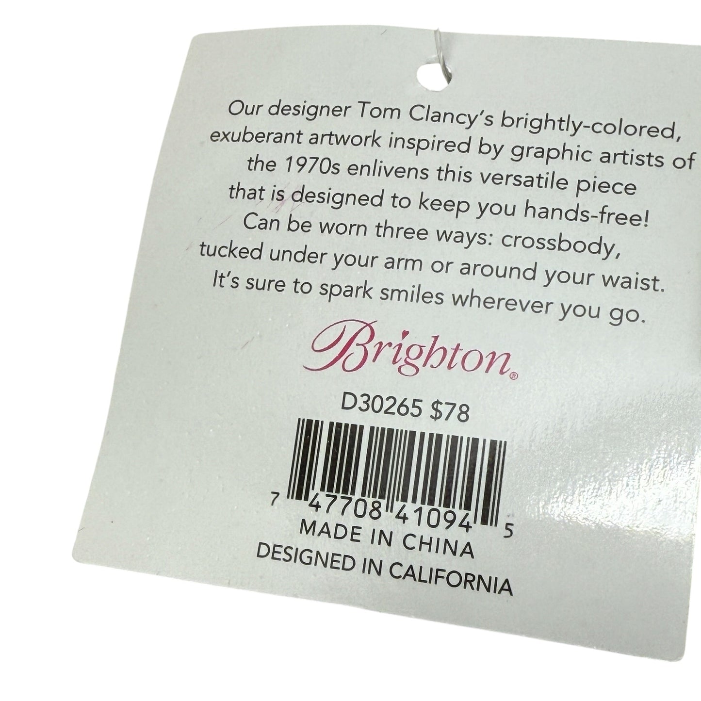 Graffiti Love Crossbody Belt Bag By Brighton, Size: Medium