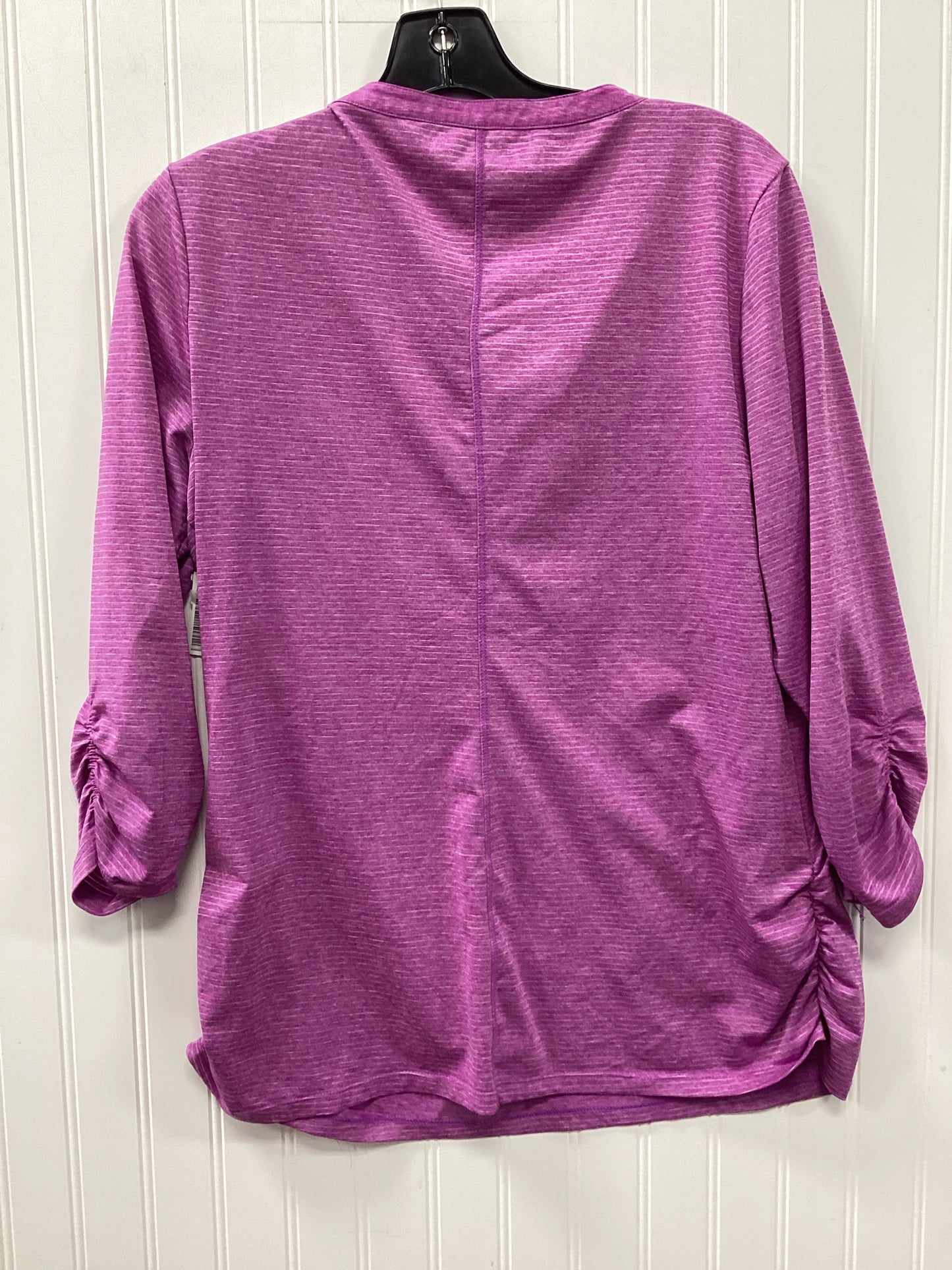 Athletic Top Ls Crewneck By Eddie Bauer In Purple, Size:L