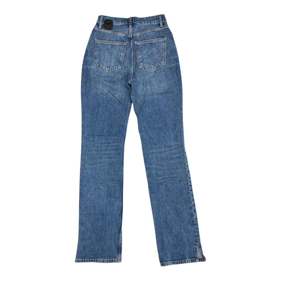 Jeans Straight By Free People In Blue Denim, Size:0