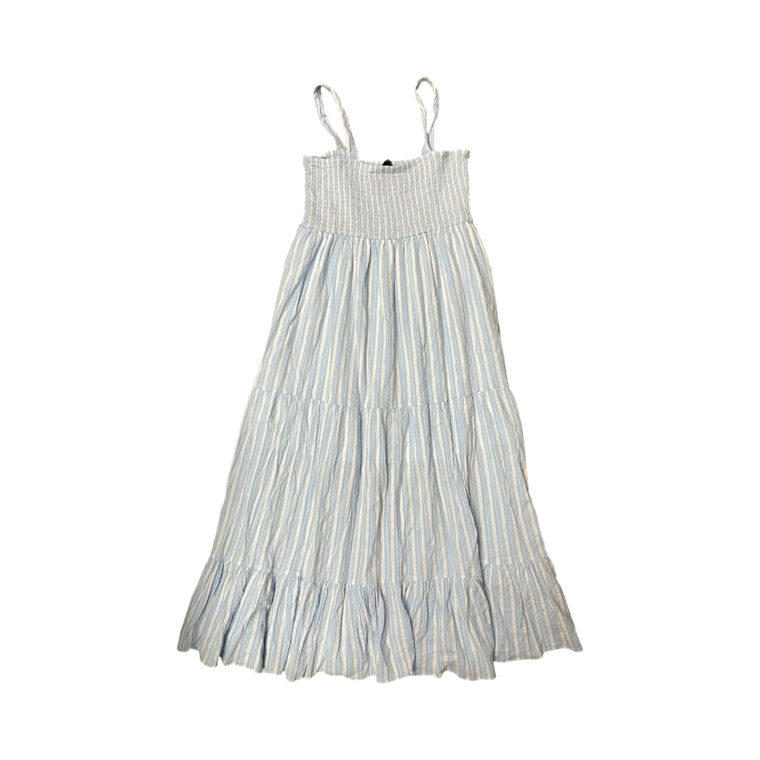 Dress Casual Maxi By Tommy Hilfiger In Blue & White, Size:L