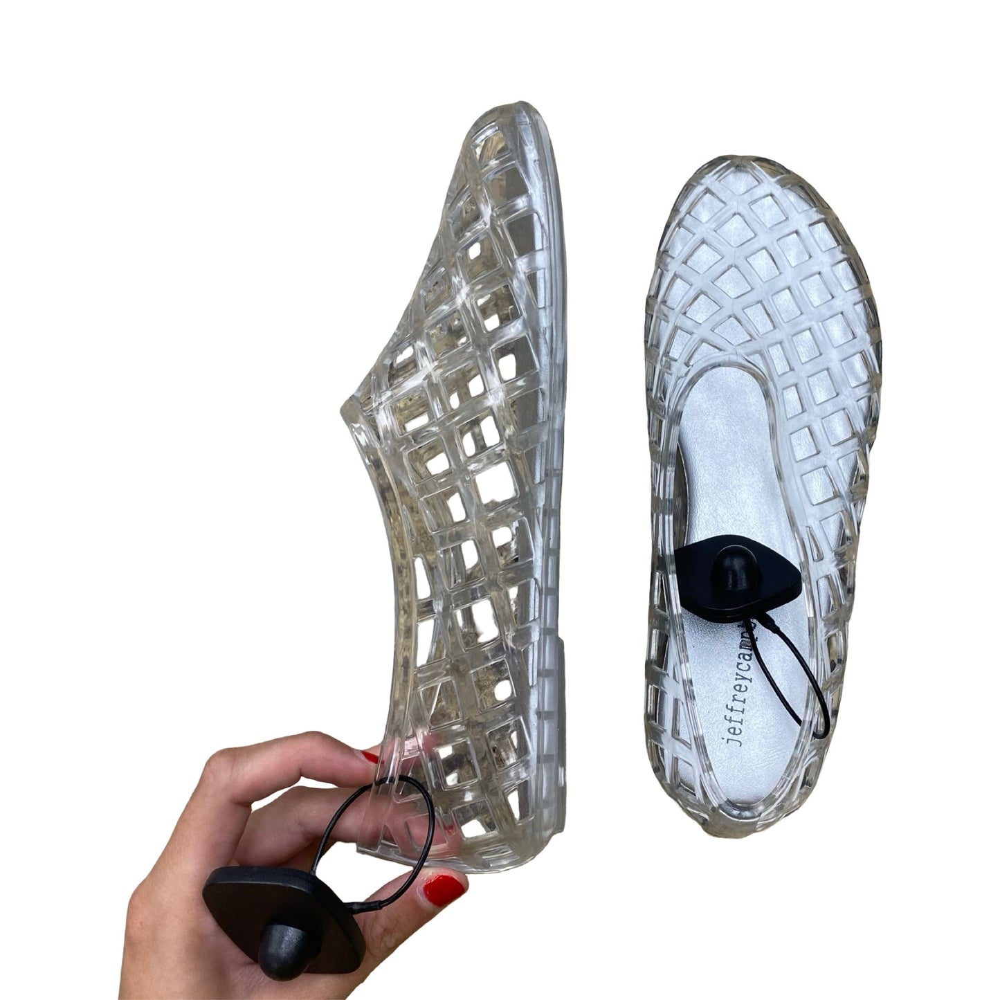 Shoes Flats By Jeffrey Campbell In Clear, Size:7