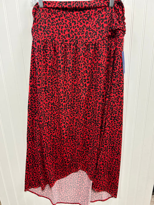 Skirt Maxi By Apt 9 In Red, Size:1X