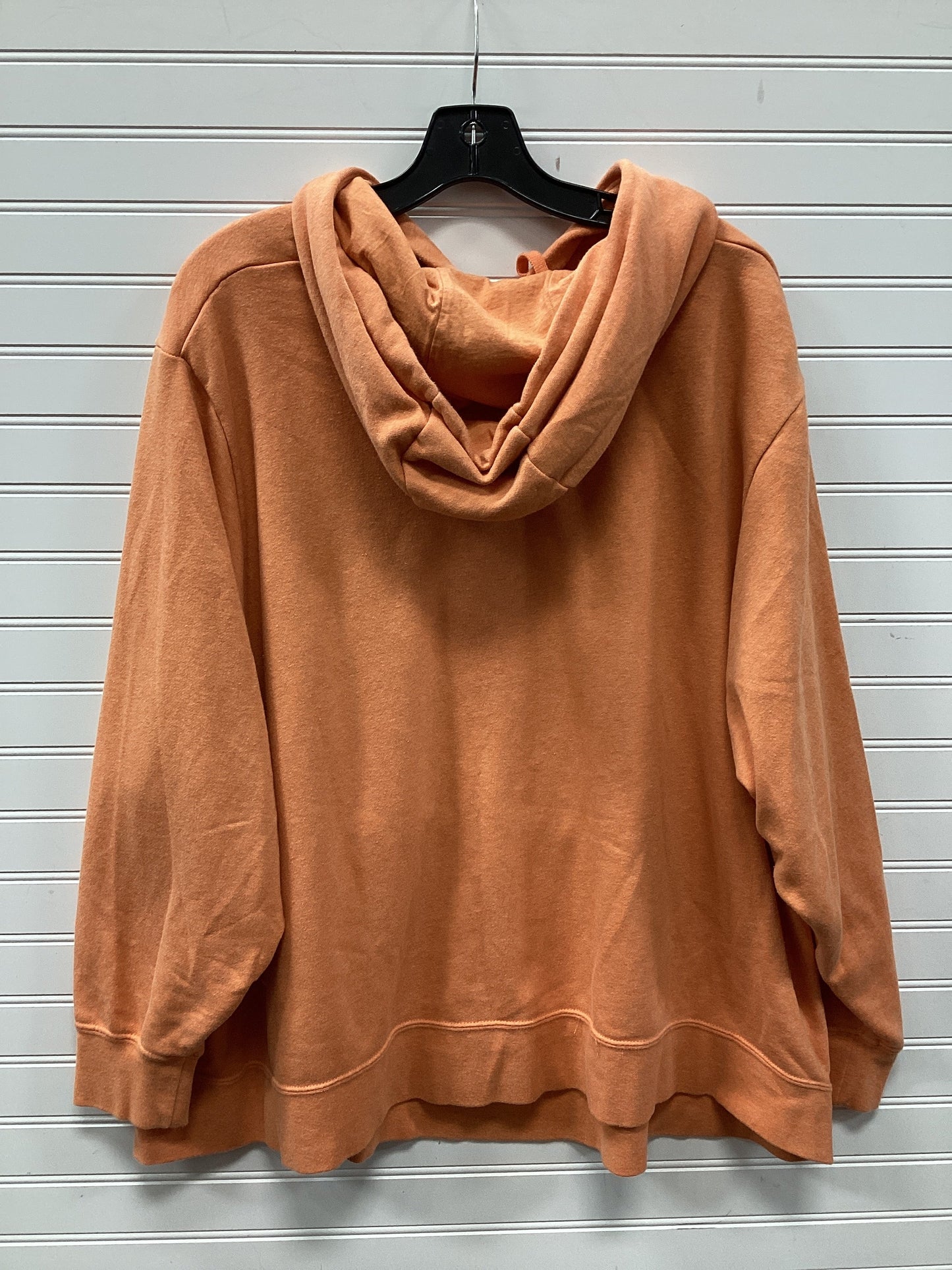Athletic Sweatshirt Hoodie By Nike Apparel In Orange, Size:4X