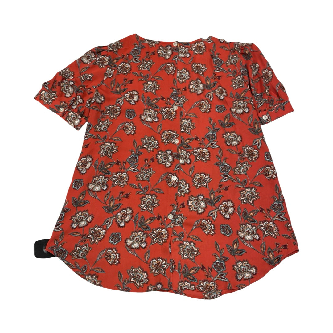 Top Ss By Loft In Orange, Size:Xs