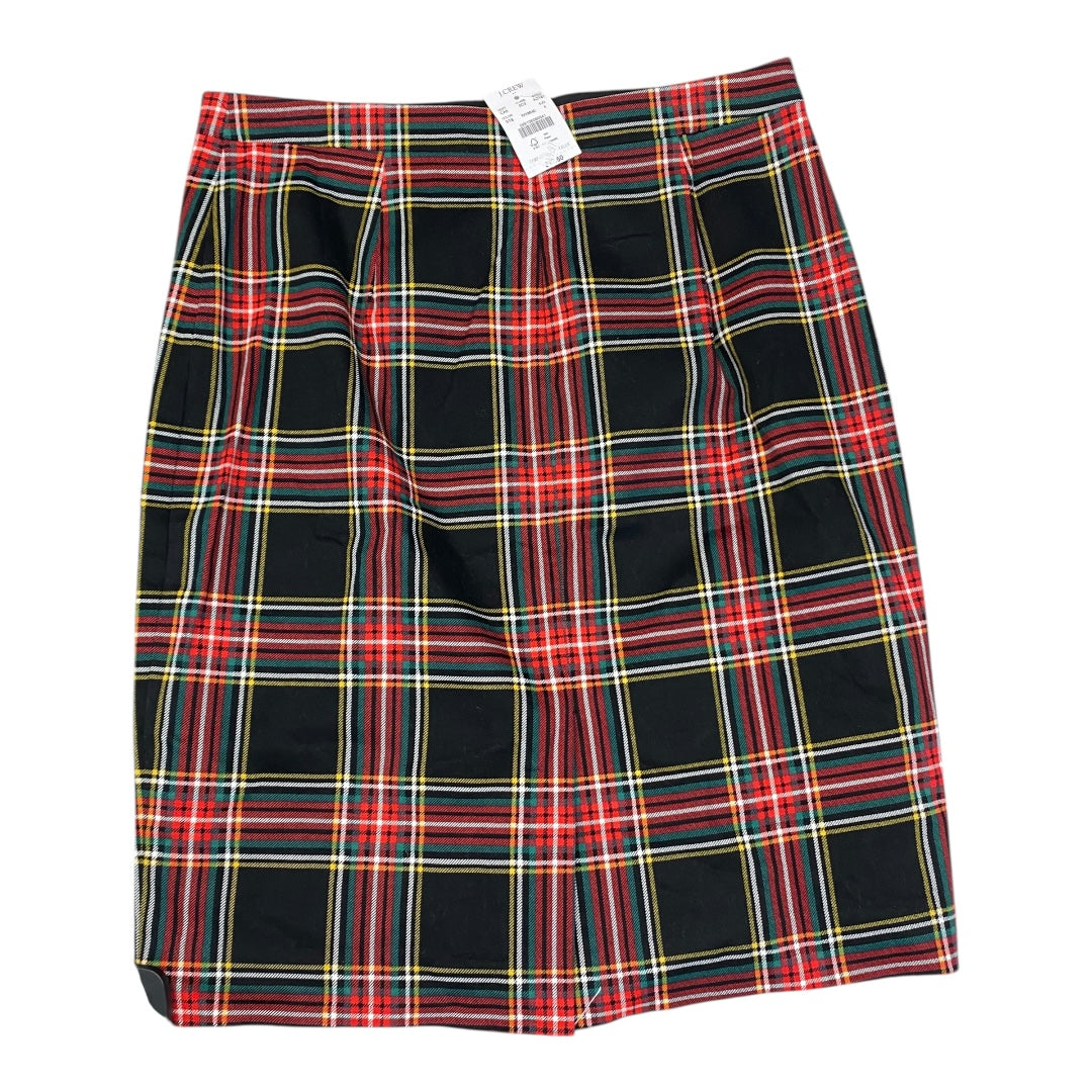 Skirt Midi By J. Crew In Plaid Pattern, Size:4