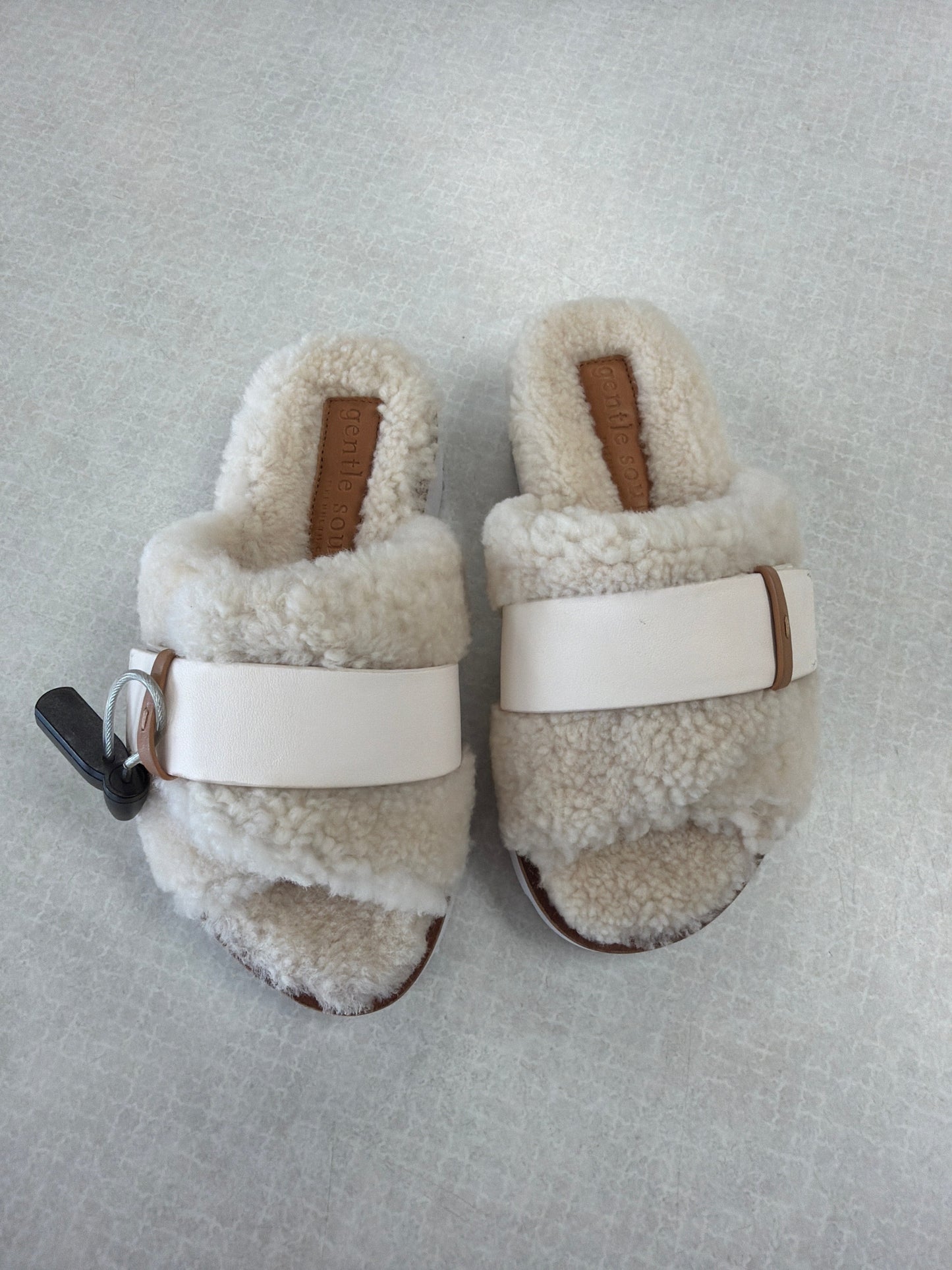 Sandals Heels Platform By Gentle Souls In Cream, Size:5.5