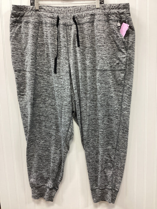 Athletic Pants By Livi Active In Grey, Size:4X