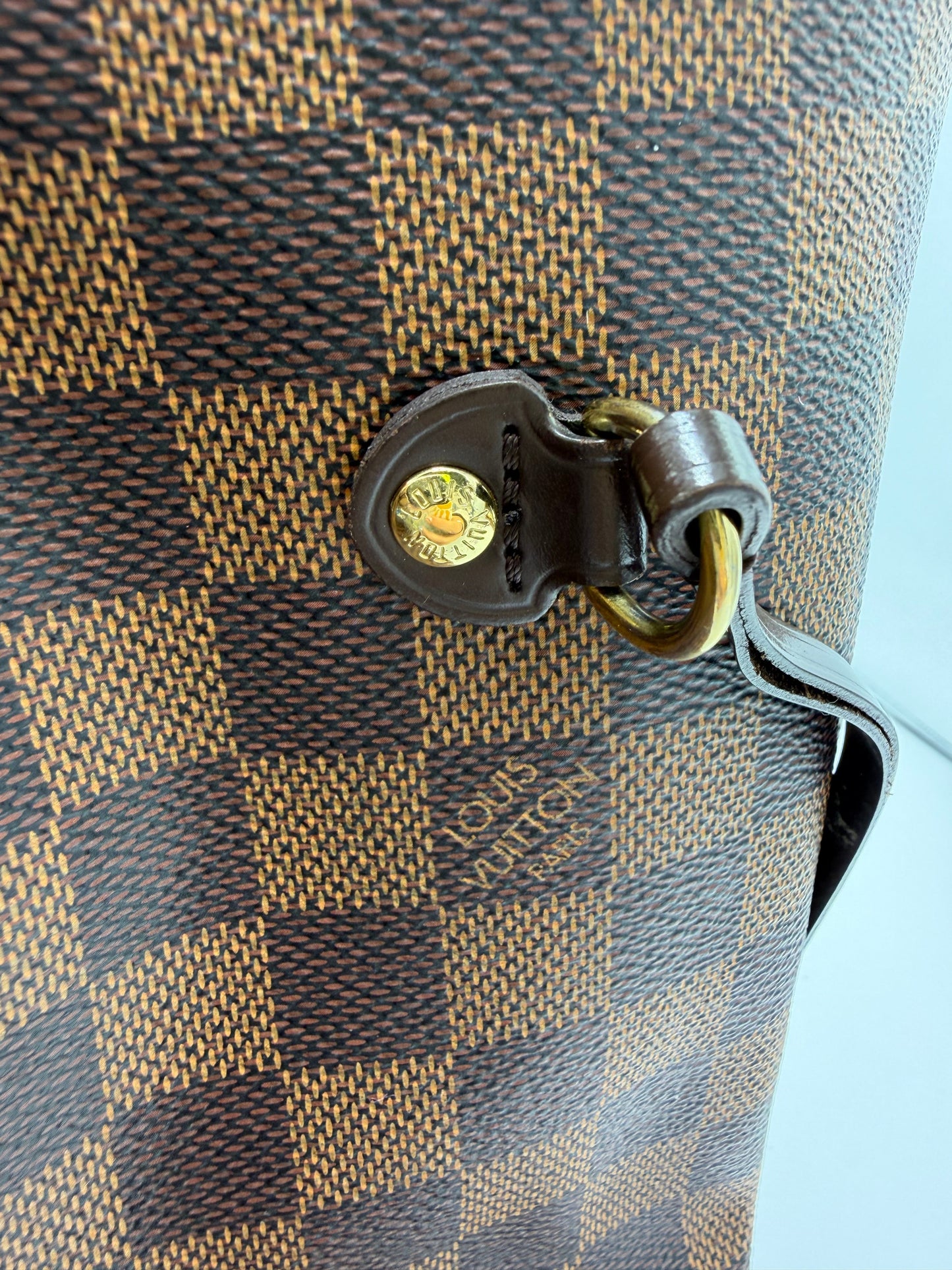 Louis Vuitton Neverfull MM Damier Ebene + Pouchette Luxury Handbag