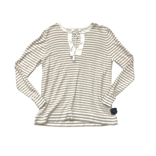 Sweater By Loft In Striped Pattern, Size:L