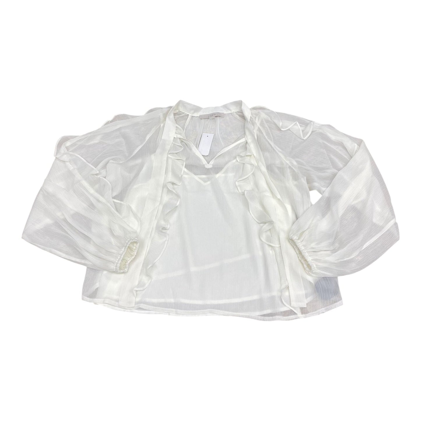 Top Ls By Loft In White, Size:S