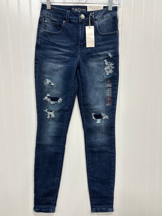 Jeans Skinny By Maurices In Blue Denim, Size:0