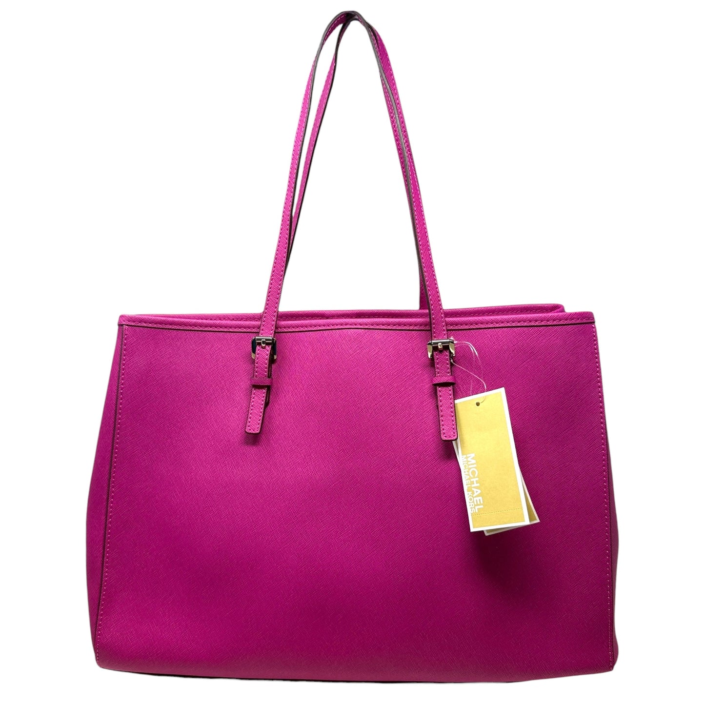Jet Set Travel EW Tote In Fuschia Designer By Michael Kors, Size: Medium