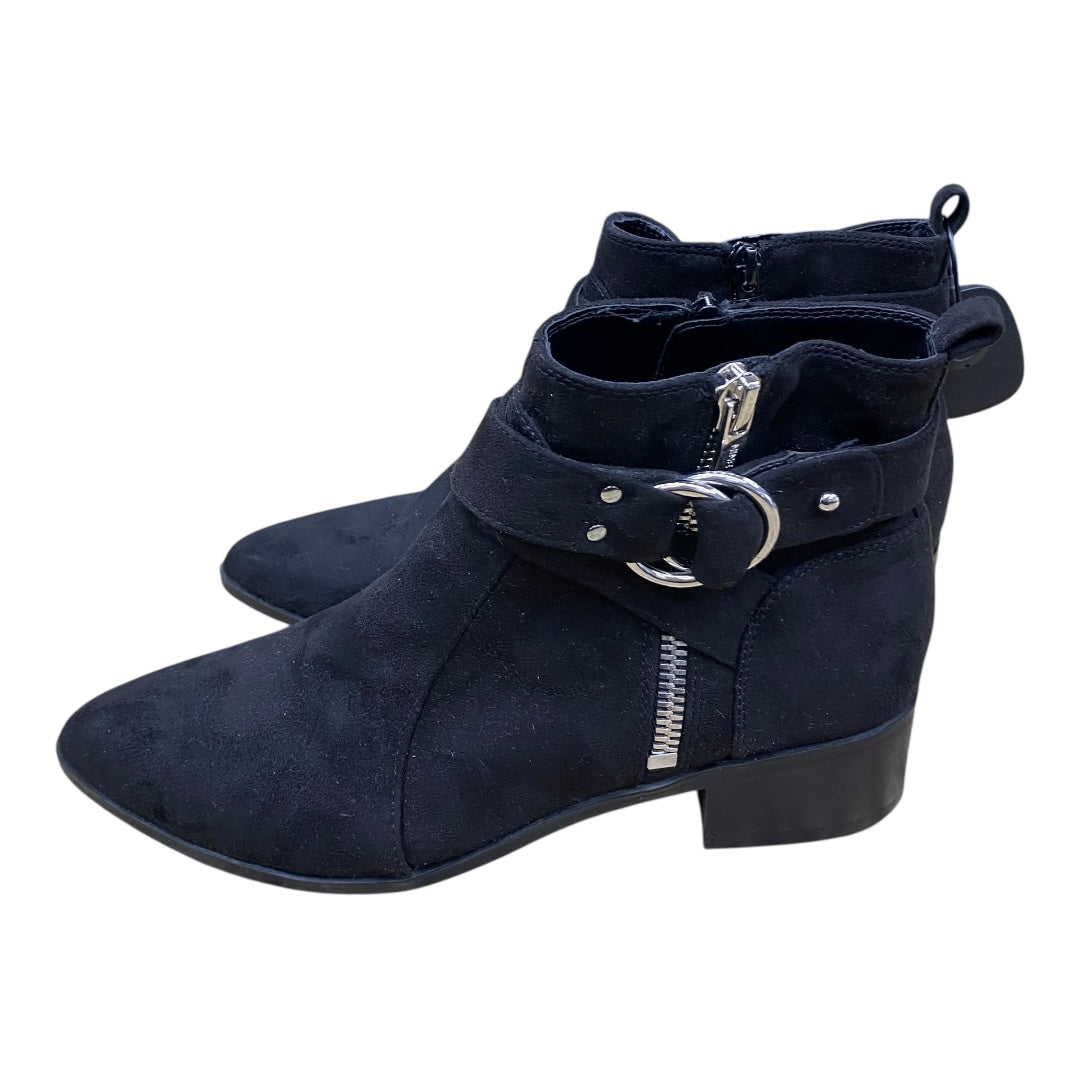 Boots Ankle Heels By Nine West In Black, Size:9