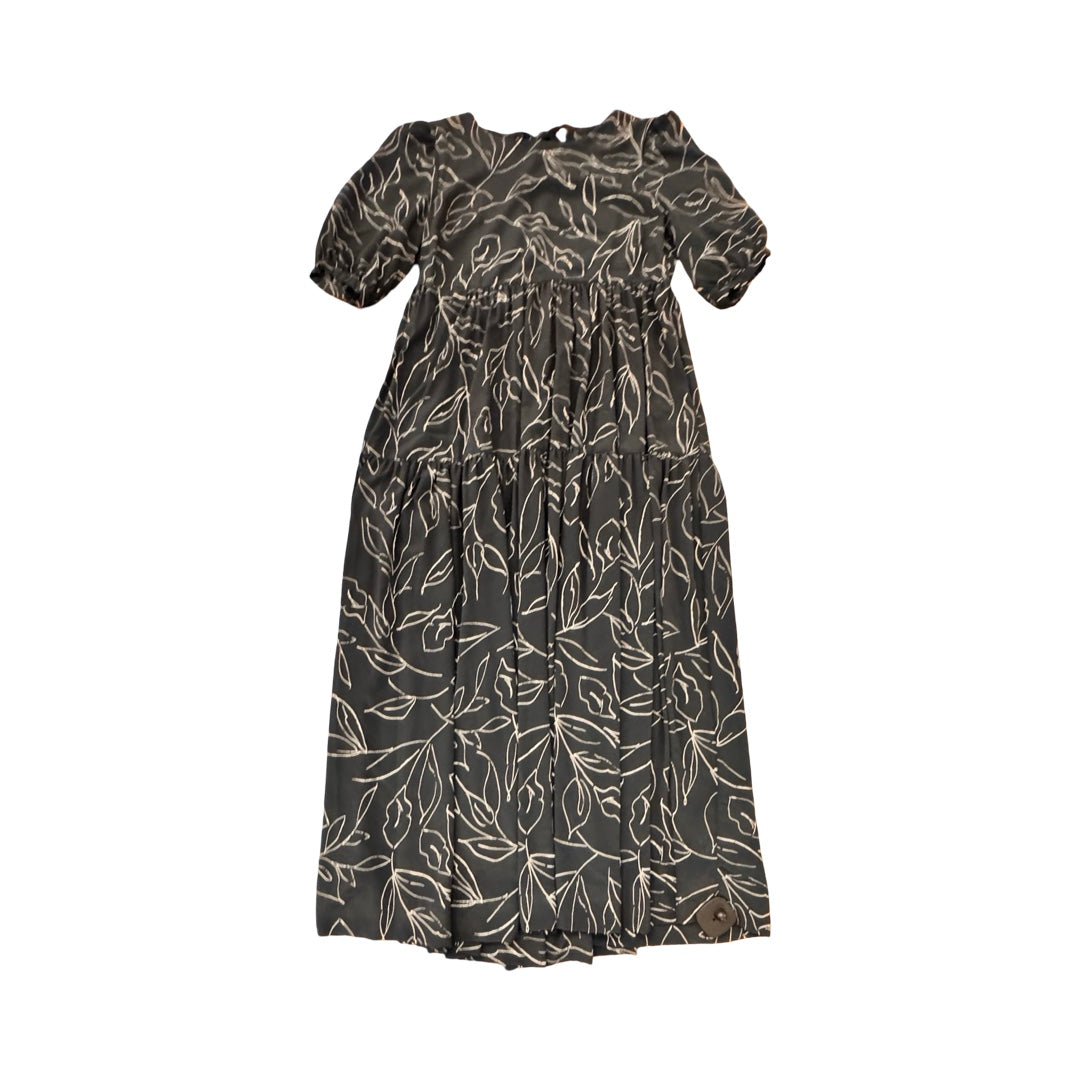 Dress Casual Maxi By En Saison In Navy & White, Size:L