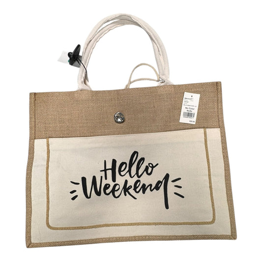 Tote By Clothes Mentor In Tan, Size:Medium