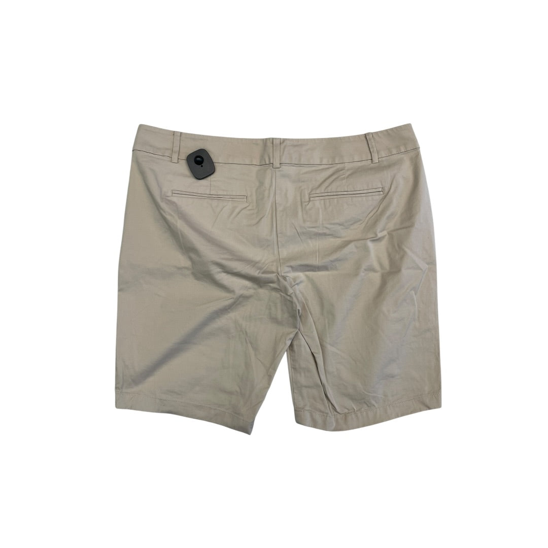 Shorts By Ann Taylor In Tan, Size:14