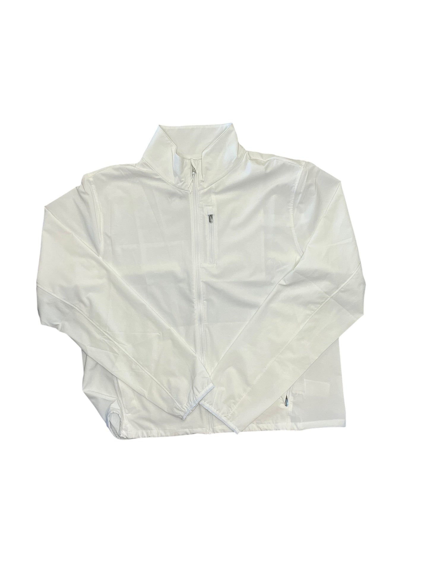 Athletic Jacket By Athleta In White, Size:M