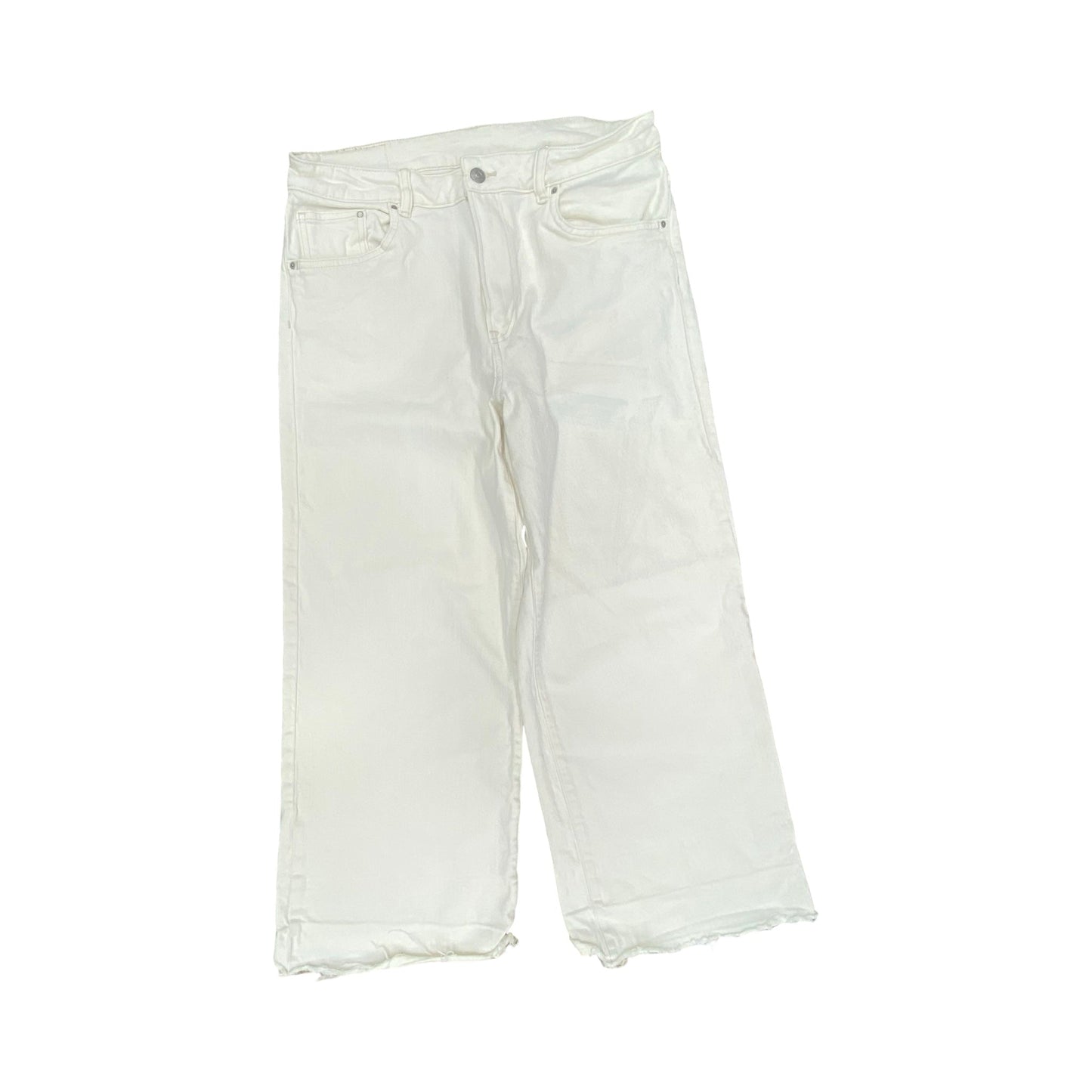 Jeans Wide Leg By Cmc In Cream, Size:16