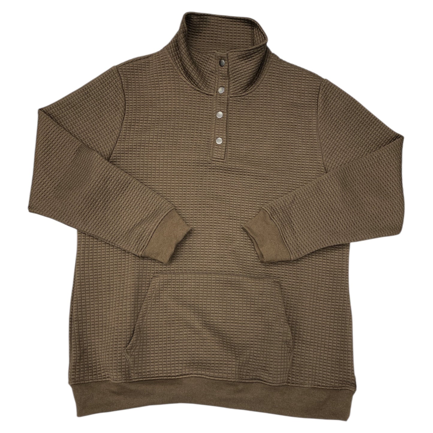 Sweatshirt Collar By Michelle Mae In Brown, Size:2X