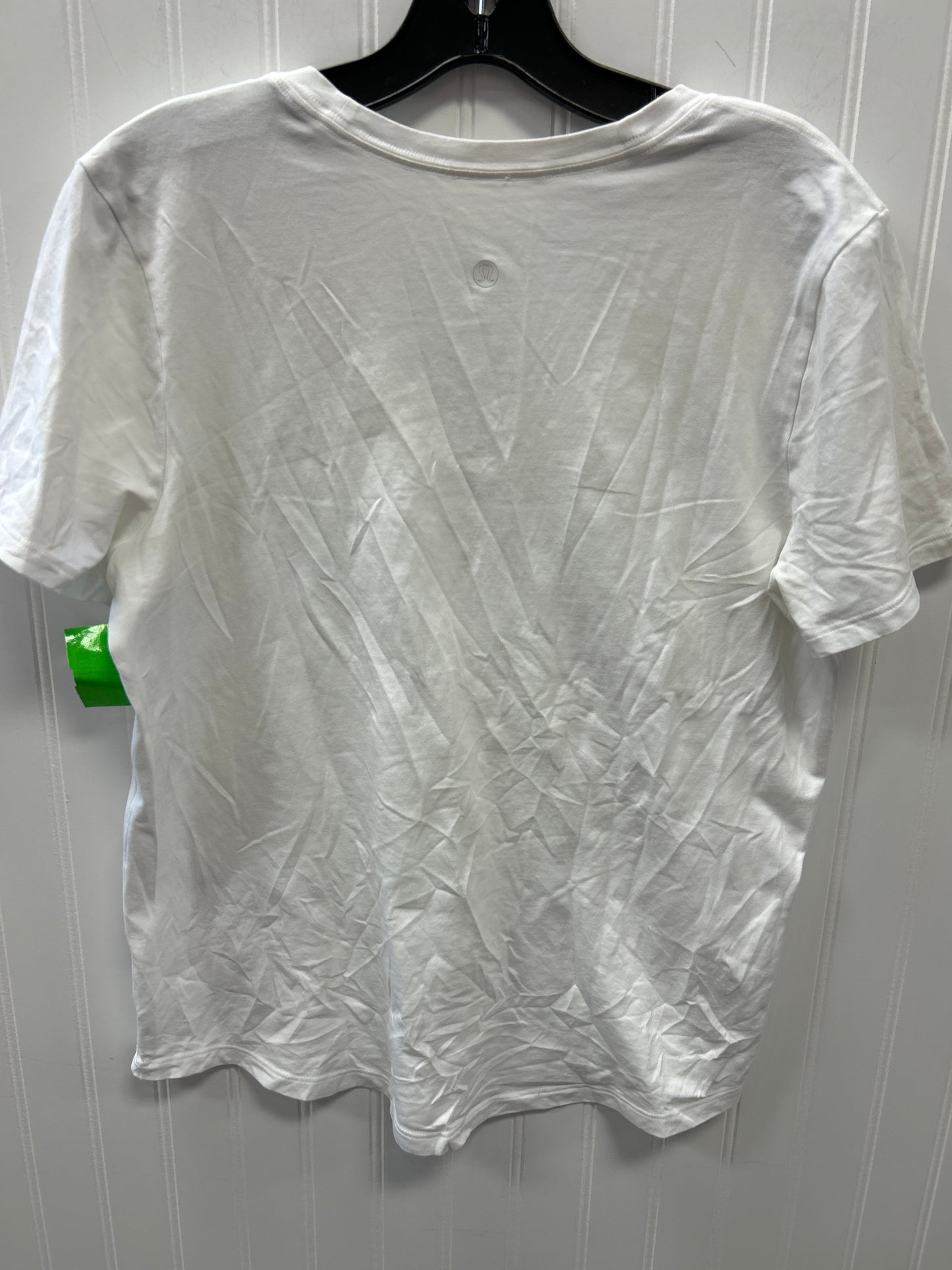 Athletic Top Ss By Lululemon In White, Size:10