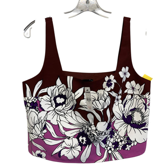 Top Sleeveless By Express In Maroon, Size:S