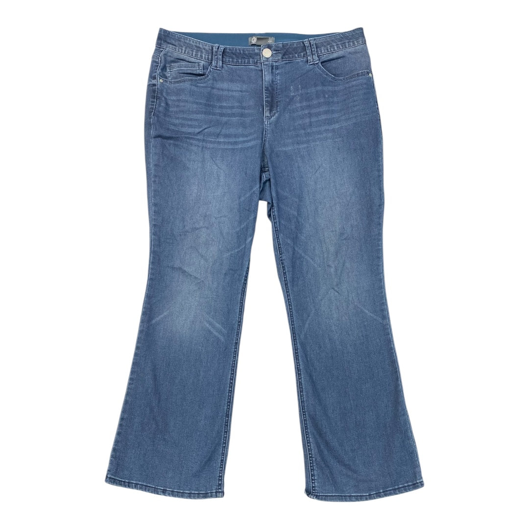 Jeans Flared By Democracy In Blue Denim, Size:20