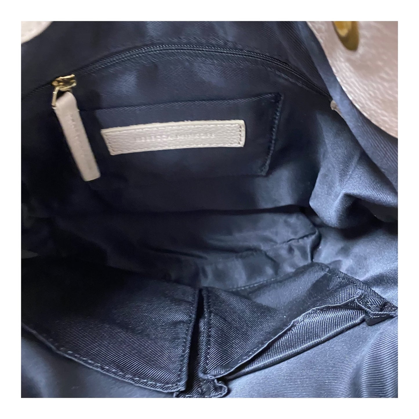 Crossbody Designer By Rebecca Minkoff In Tan, Size:Medium