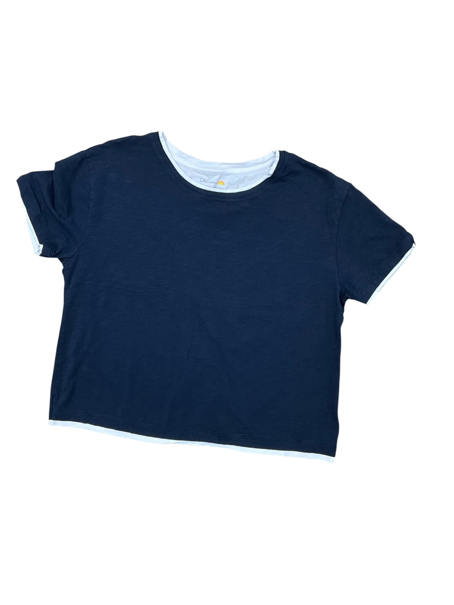 Top Ss By C And C In Blue, Size:Xl