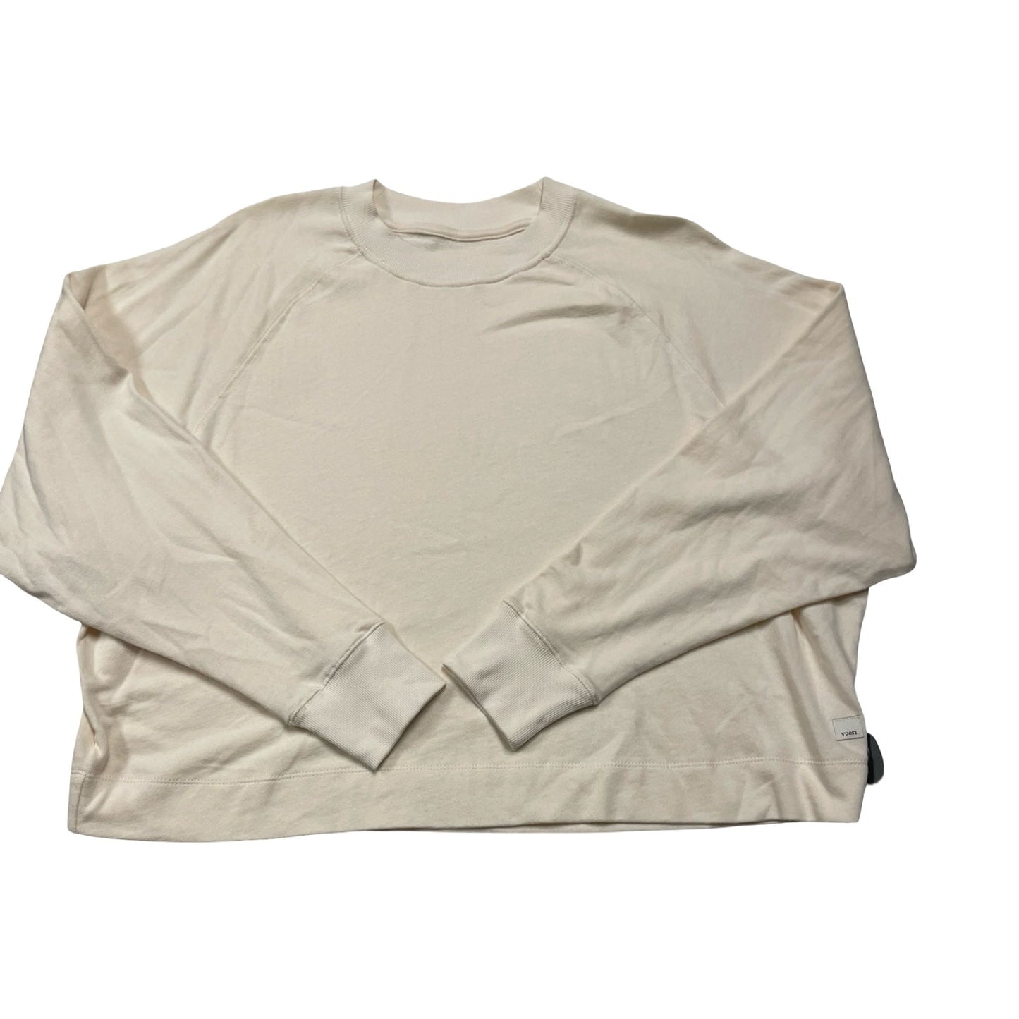 Athletic Sweatshirt Crewneck By Vuori In Cream, Size:L