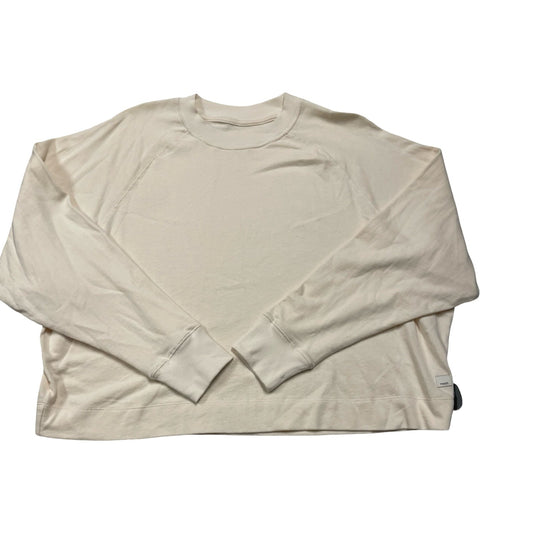 Athletic Sweatshirt Crewneck By Vuori In Cream, Size:L