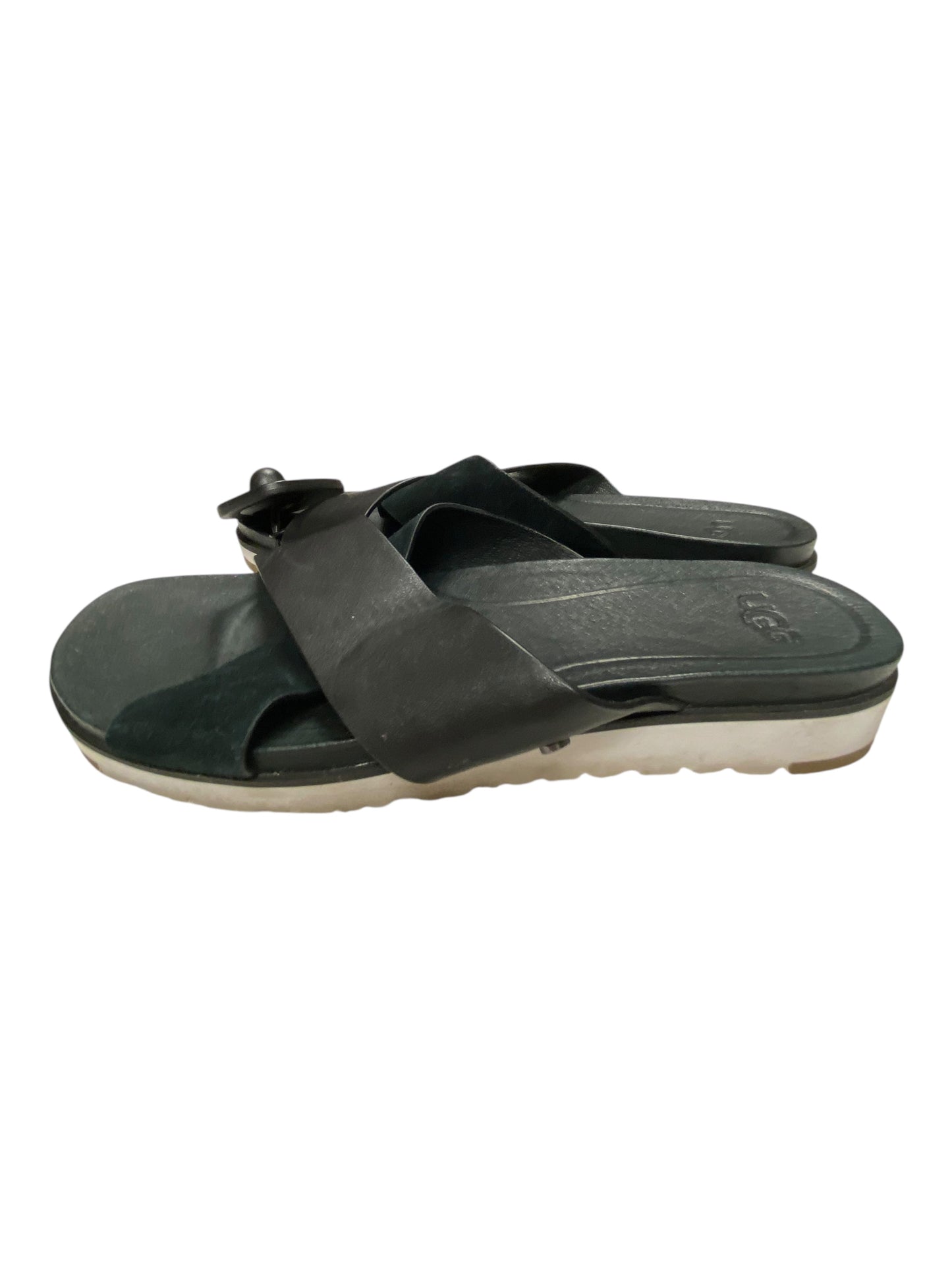 Sandals Designer By Ugg In Black, Size:6.5