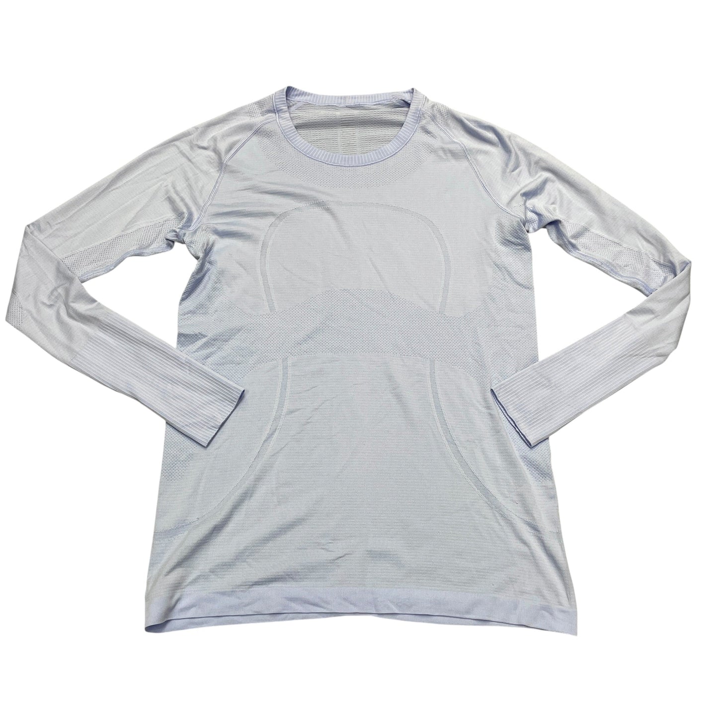 Athletic Top Long Sleeve Crewneck By Lululemon In Blue, Size: L