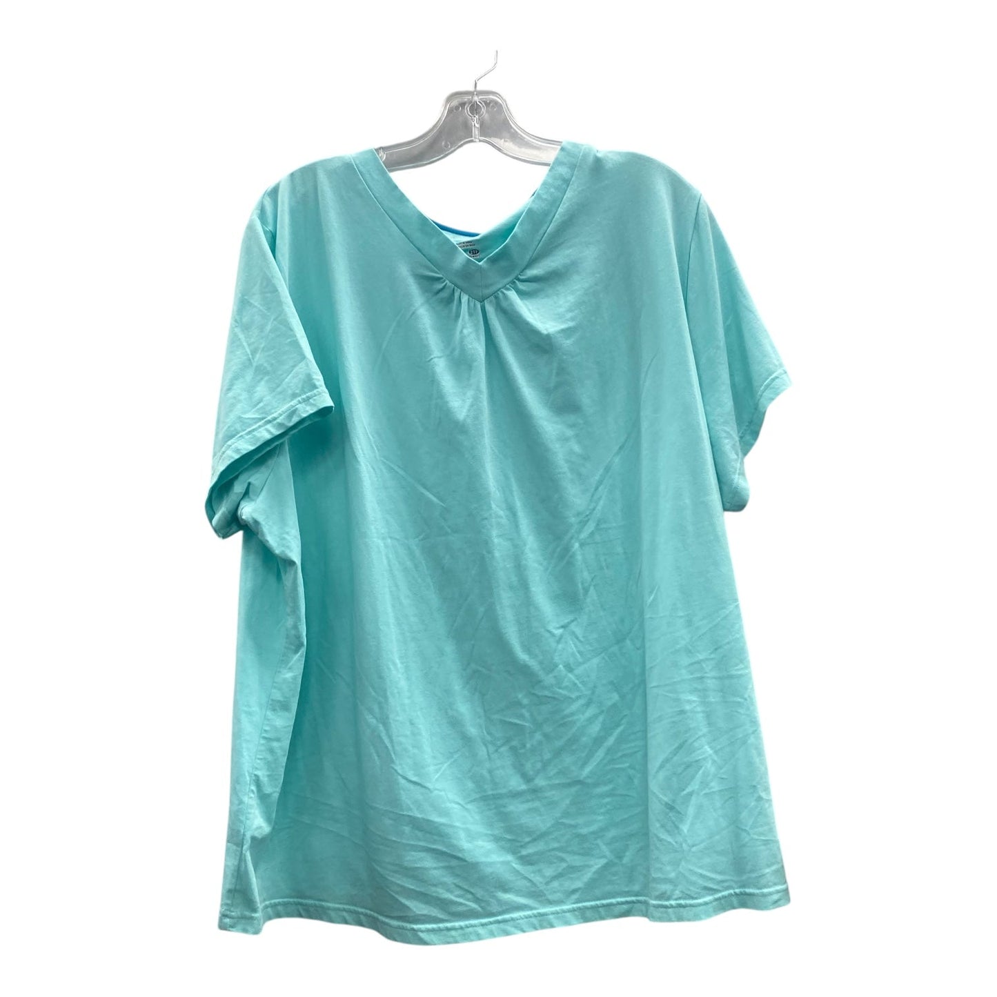 Athletic Top Ss By Columbia In Blue, Size:2X