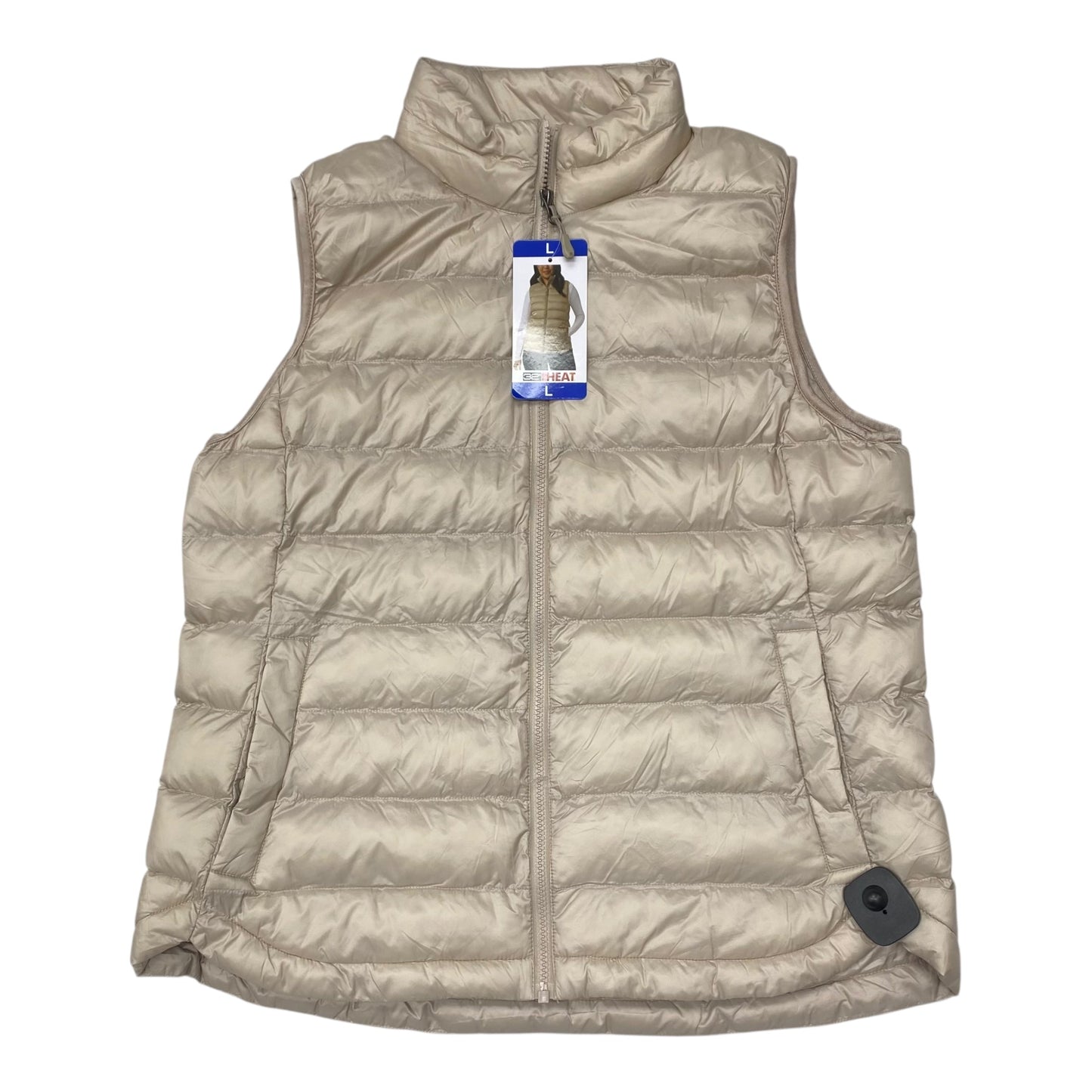 Vest Puffer & Quilted By 32 Degrees In Cream, Size:L