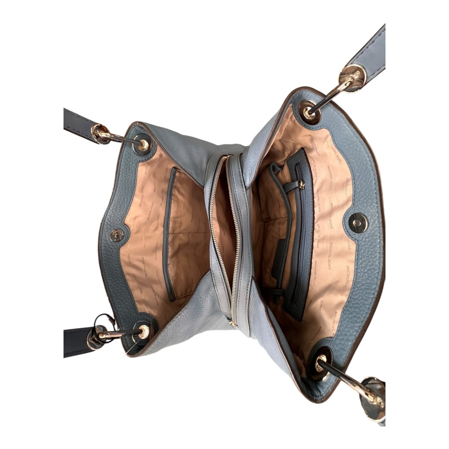 Handbag Designer By Michael Kors In Blue, Size:Large