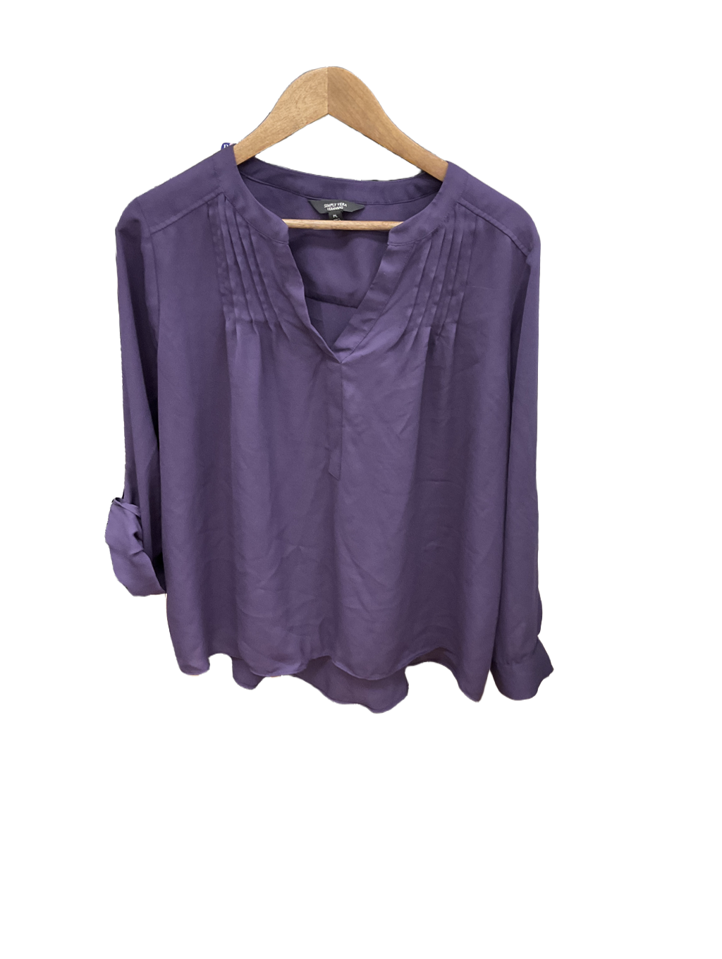 Top Long Sleeve By Simply Vera  Size: Lp