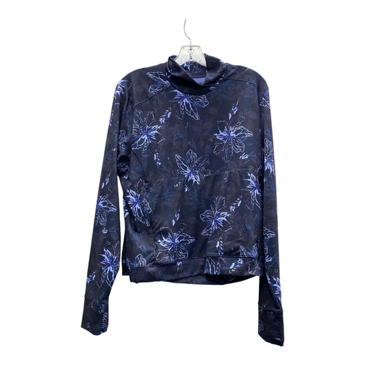 Athletic Top Ls Collar By Columbia In Navy, Size:Xl
