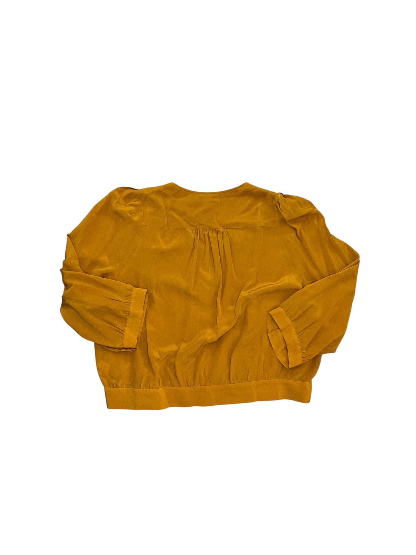 Blouse Ls By Madewell In Yellow, Size:Xl