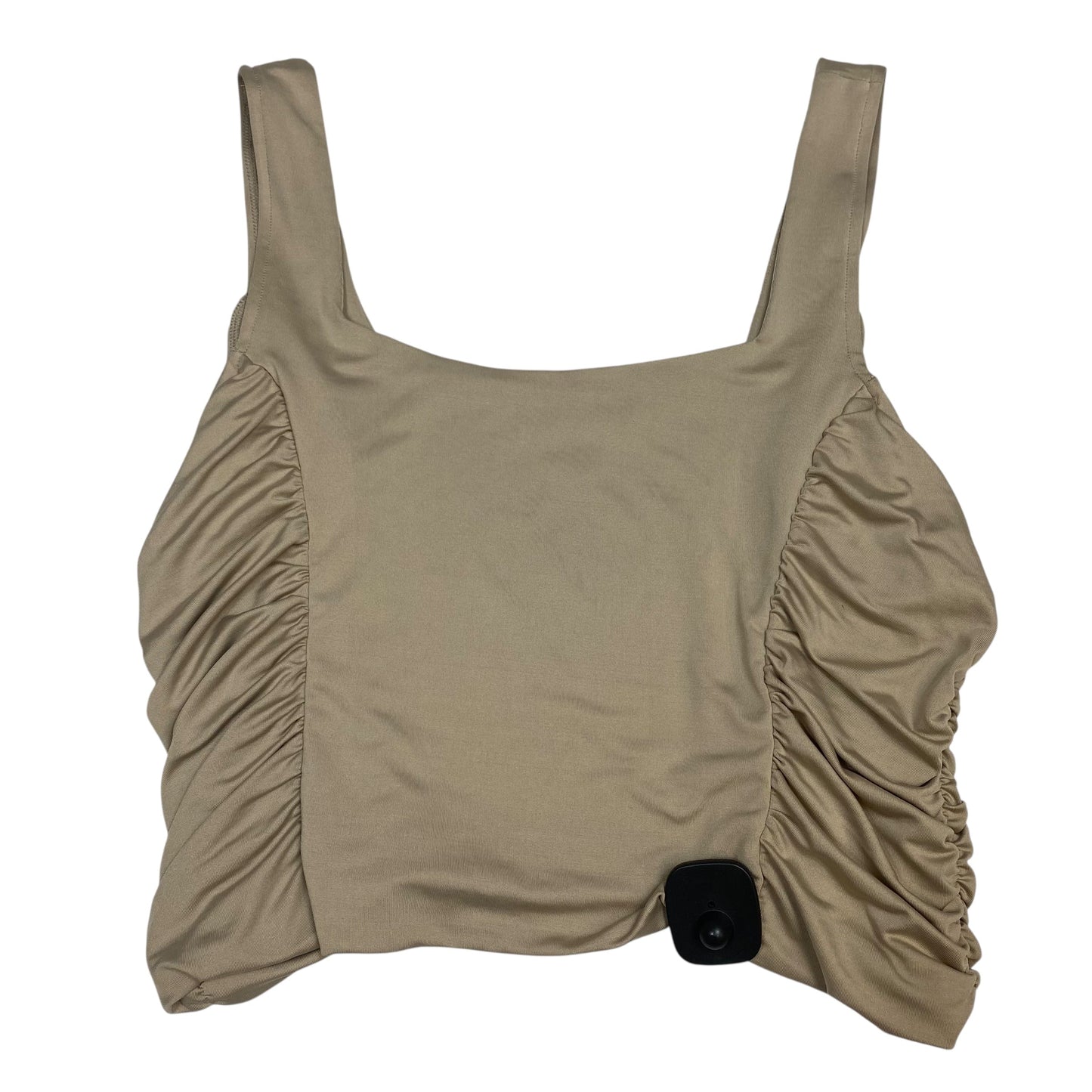 Top Sleeveless By Forever 21 In Tan, Size:2X