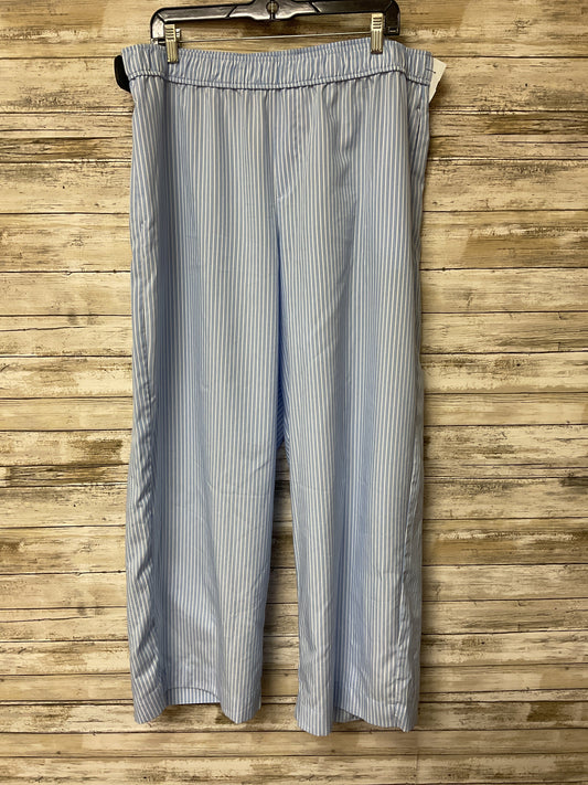 Pants Lounge By Arila In Blue & White, Size:1X