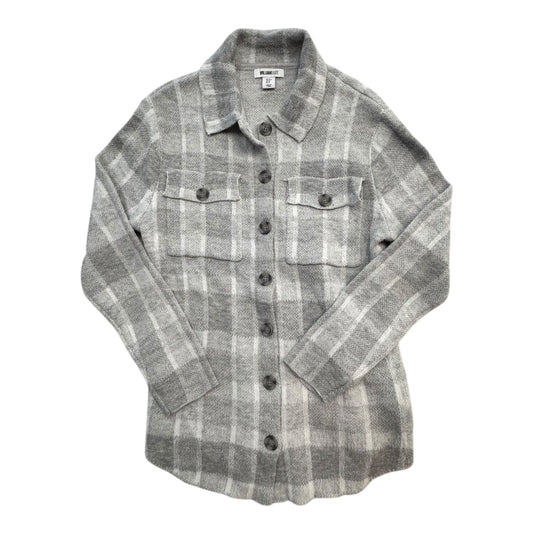 Jacket Shirt By William Rast In Grey & White, Size:M