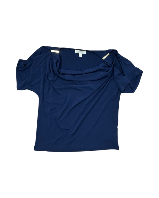 Top Ss By Michael By Michael Kors In Navy, Size:M
