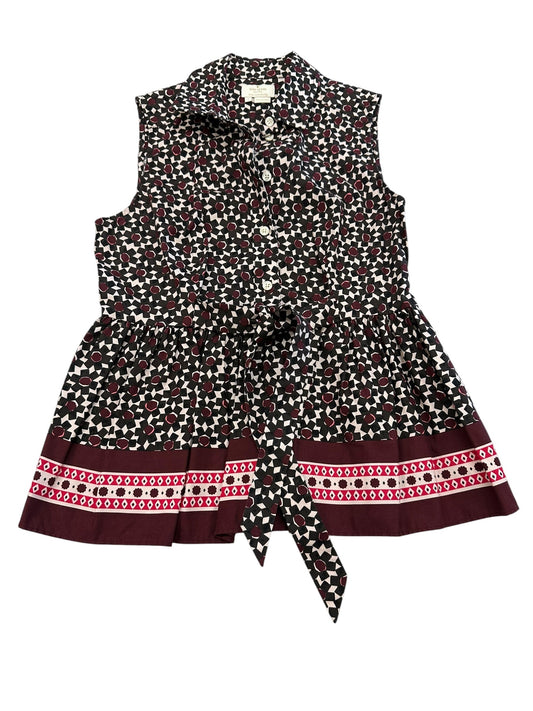 Top Sleeveless Designer By Kate Spade In Purple, Size:S