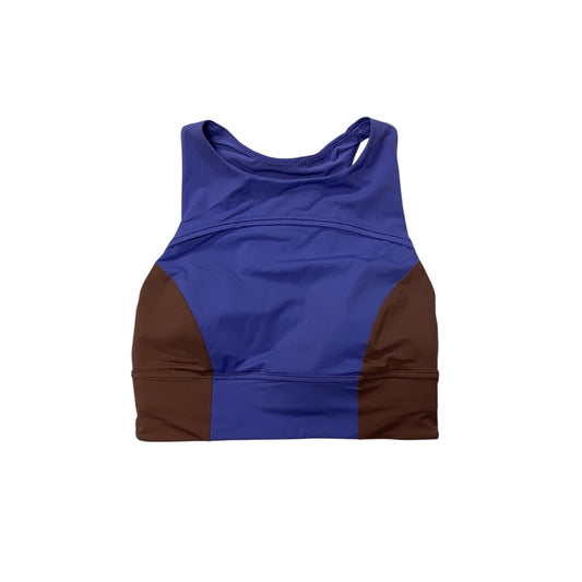 Athletic Bra By Lululemon In Blue & Brown, Size:4