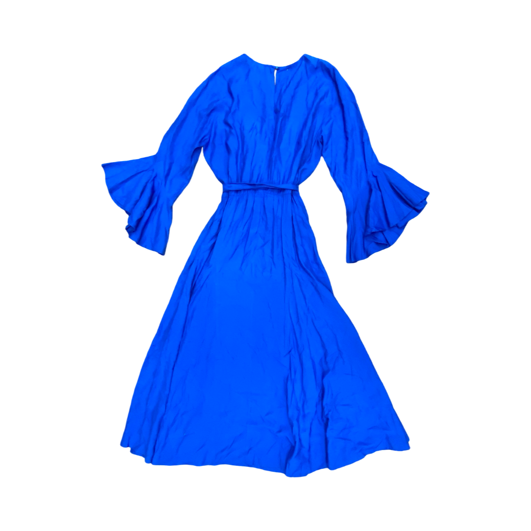Dress Casual Maxi By Etcetra In Blue, Size:14